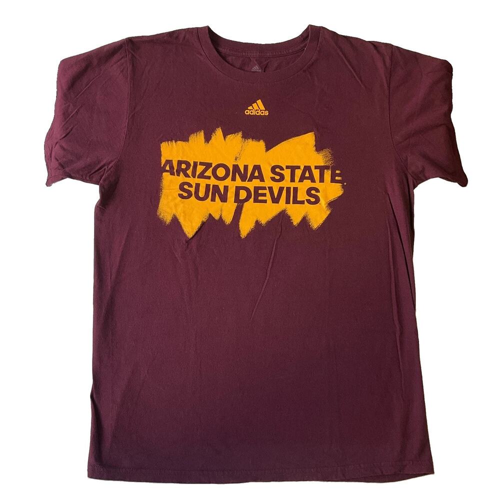 Arizona State Sun Devils Men Shirt M Maroon Adidas Arizona State THE GO-TO TEE